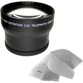 2.2X High Definition Telephoto Lens Compatible with Sony Cybershot DSC-HX200V + Adapter