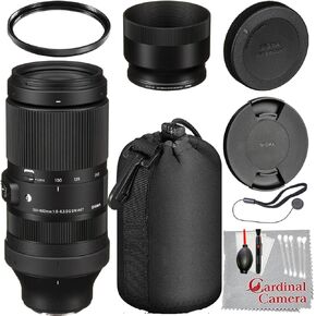 Sigma 100-400mm f/5-6.3 DG DN OS Contemporary Lens (Sony E) + Camera Case + UV Filter + Cap Keeper + Cleaning Kit + More (11pc Bundle)