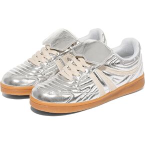 Mattiventon Women's Fashion Sneakers أحذية تنس غير رسمية مريحة أحذية رياضية رجعية Lace-Up Low Top Top Top Non Slip For 2025 Strendy