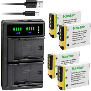 Kastar 1-Pack Battery and LTD2 USB Charger Replacement for GE GB-40 GB40 Battery, GE A830, E1030, E1035, E1040, E1050, E1050TW, E1055, E1235, E1240, E1250TW, E850, E850SL, H855 Camera