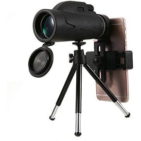 Monoculars Telescope 80X100 Waterproof Hiking Monocular with Tripod, Optics Zoom Mobile Phone Camera Mini Telescope for Sport Hiking Di Observatio for Adult Bird Watching Binoculars