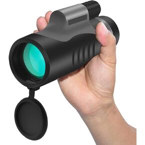 Monocular Telescope, 10x42 Monocular Telescope, High Power HD Monocular Compact with Smartphone Adapter BAK4 Prism Lens Life Waterproof Monocular for Adult Bird Watching Outdoor Travel