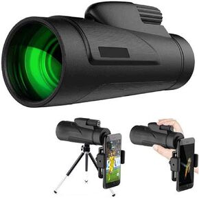 Monoculars Telescope Telescope High Power with Tripod, 12x50 Bak4 Prism Monoculars, Monocular Scope Waterproof for Bird Watching Wildlife Traveling Camping Binoculars