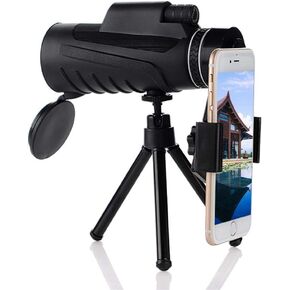 Binoculars Hunting 40X60 Phone Monocular Telescope Mobile Video Binoculars Field Glasses Great Handheld Telescope HD Professional Scope