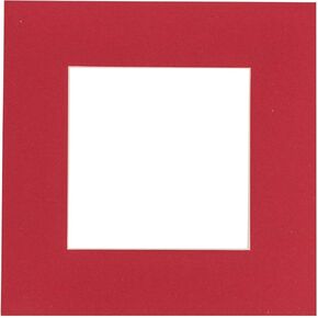 24x24 Mat Bevel Cut for 20x20 Photos - Precut Oyster Shell White Square Shaped Photo Mat Board Opening - Acid Free Matte to Protect Your Pictures - Bevel Cut for Family Photos, Pack of 1 Matboard