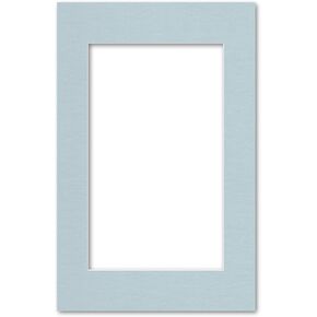 11x17 Matting for 8x13 Photograph or Artwork 4-Ply Bevel Cut Acid Free Matboard for picture framing (Blue)
