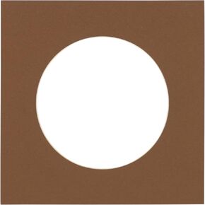 22x22 Mat Bevel Cut for 18x18 Photos - Precut Forest Green Circle Shaped Photo Mat Board Opening - Acid Free Matte to Protect Your Pictures - Bevel Cut for Family Photos, Pack of 1 Matboard