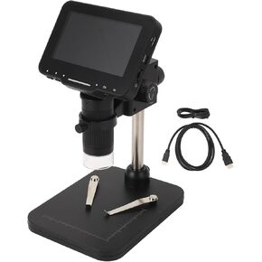 Digital Microscope 4.3 INCH IPS Screen 16MP 1080P 1600X Soldering Microscope with HD Multimedia Interface for Magnification Viewing