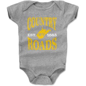500 LEVEL West Virginia Baby Infant One Piece Bodysuit (3-24 Months) - West Virginia Country Roads