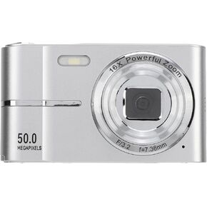 Digital Camera, Autofocus FHD 1080P 50MP Vlogging Camera, 16X Zoom Portable Camera Compact Small Video Cam Shoot Digital Camera for Beginner