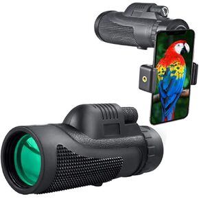 Monoculars Telescope High Definition Monocular 40X60 High Power Monocular Scope Waterproof Monoculars with Smartphone Holder and Tripod for Bird Watching Binoculars