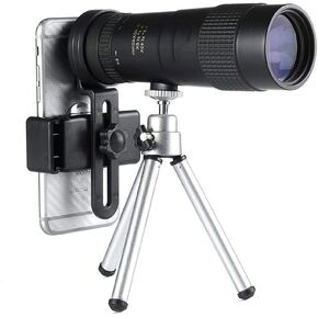 Telescope 8-40x40 Monocular Telescope Compact Retractable Zoom Waterproof Back4 Professional HD ED Glass with Stand Phone Holder Phone Telescope