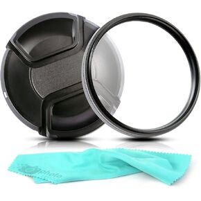 Ultraviolet UV Multi-Coated HD Protection Filter with Lens Cap Cover for Canon EF 17-40mm f/4L USM Lens