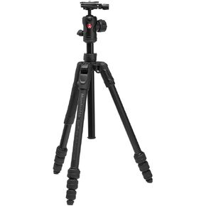 Manfrotto Befree Advanced AS Twist 4-Section Aluminum Travel Tripod Kit with 494 Center Ball Head, Black