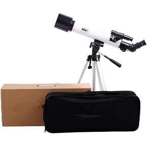 Super Binoculars Kids Telescope for Adults Astronomy Beginners 60mm Aperture 500mm Mount Astronomical Refracting Telescope 1.5X Erecting Eyepiece 3X Barlow Lens