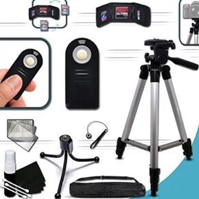 Durable Full Size 60" inch TRIPOD for Canon EOS 70D 60D 7D 6D 5D 5DS, 5DS R, EOS Rebel T6i T6S T5i T4i T3i T2i SL1 7D Mark II 8000D 760D 750D 700D 650D 600D 550D 1200D 1100D 100D EOS M, EOS M3, EOS M2