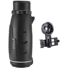 35x42 Monocular Telescope, High Power Monocular Telescope Compact with Night Vision BAK4 Prism FMC Lens Monocular with Smartphone Adapter for Bird Watching Theater Concerts