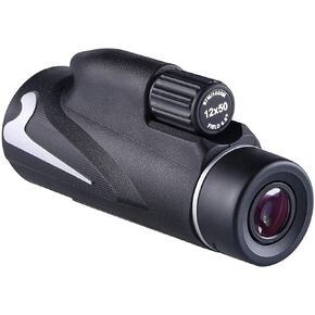 Monoculars Telescope 12X50 Monocular, IPX7 Waterproof Telescope,Low Light Large Eyepiece Travel Concert Binoculars