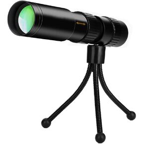 Portable Binoculars High Power Monocular Telescope,10-300X32 High Power HD Monocular with Smartphone Holder for Bird Watching,