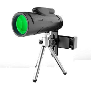 تلسكوب أحادي العين ، تلسكوب أحادي 12x50 ، HD عالي الطاقة مضغوطة أحادية العين مع محول الهواتف الذكية وعدسة ترايبود BAK4 حياة حادة للماء لمشاهدة الطيور البالغة في الهواء الطلق