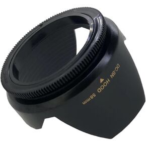 DC-SN 49 52 55 58 62 67 72 77mm Camera Lens Hood Flower Shape Lotus Type Screw Mount for Canon for Nikon for Sony SLR Camera Lens(49mm)
