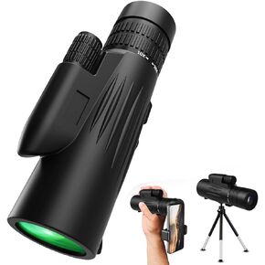 High-Power Zoom Monocular Telescopes with BAK4 Prism and FMC Lens,with Real 10-30x Magnification and 42mm Objective Lens. Zoom Monocular Telescope for Smartphone, Ideal for Bird Watching, Hiking