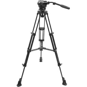 Professional Compact Tripod with Fluid Head 65mm Bowl (E-Image) (EK610)