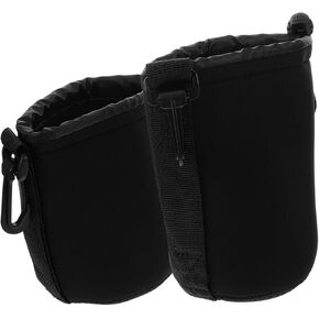 Homoyoyo 2 Pcs Shockproof Camera Lens Pouch Versatile Storage Case for DSLR Lenses Essentials Fit Multi Functional Protection for Outdoor Photography