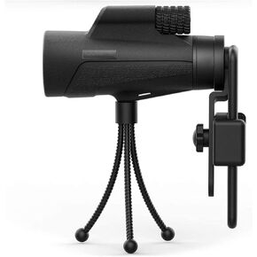 Monocular Telescope, 10x42 Monocular Telescope, HD BAK4 Prism Lens Monocular Compact High Power Life Waterproof Monocular for Adult Bird Watching Outdoor Travel Sightseeing Adults Kids