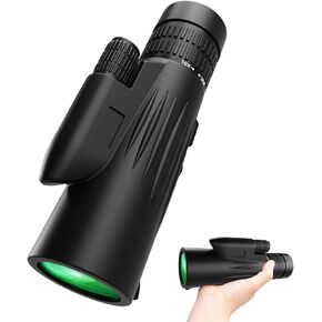 Monocular High Power Zoom Monocular Telescope with Smartphone Adapter and Metal Tripod - BAK4 Prism Monoculars with Clear Images, Suitable for Camping Trips