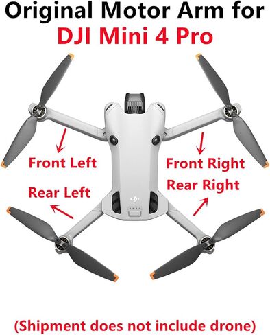 Original Front Right Motor Arm for DJI Mini 4 Pro Accessories Arm with Motor for Mini 4 Pro Drone Replacement Repair Spare Parts - New in Saudi Arabia