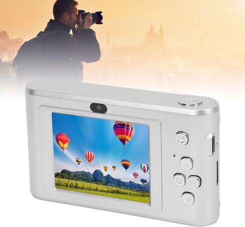 Digital Camera, 4K Video Recording Camera with 8X Digital Zoom 2.4in Screen, Built in Mic Flash, 50MP Vlogging Camera Compact Small Camera for Children Teens (64GB) in Saudi Arabia