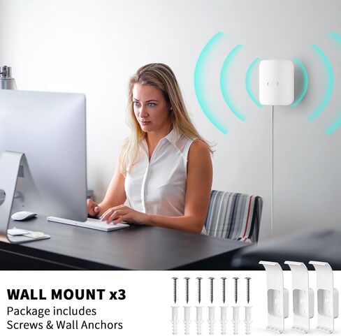 eero Pro 7 Wall Mount Bracket,Space Saving Mounting Holder (1-Pack) | Fits for eero Pro 7 tri-band mesh Wi-Fi 7 router,Space Saving and Easy Installation anywhere in Saudi Arabia