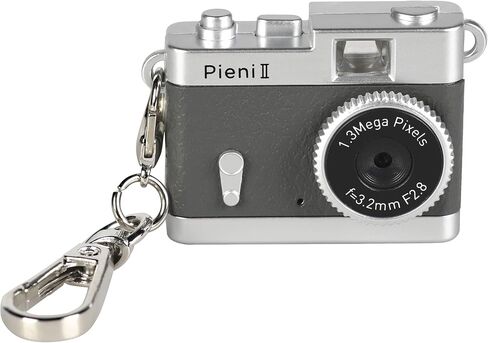 Kenko 144312 Pieni II Digital Toy Camera, Gray, Key Holder Set, 1.31 Megapixels, Photo and Video Capability, Micro SD Card Slot in Saudi Arabia