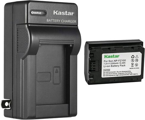 Kastar AC Wall Battery Charger Replacement for Sony NP-FZ100 FZ100 Battery, Sony BC-QZ1 Sony NPA-MQZ1K Charger, Sony Alpha α9 α9R α9S α9 II α7III α7R III α7C a6600 α1 Alpha 1, VG-C3EM Grip in Saudi Arabia