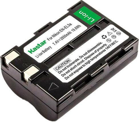 Kastar 2-Pack EN-EL3A Battery Replacement for Nikon EN-EL3, EN-EL3a Battery, Nikon MH-18, MH-18a, MH-19 Charger, Nikon D50, D70, D70s, D100, D100 SLR Cameras in Saudi Arabia