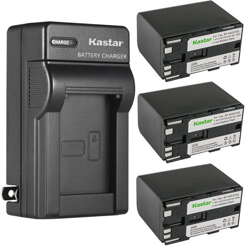 Kastar 1-Pack Battery and AC Wall Charger Replacement for Canon XF300, XF305, XH-G1 HDV, XH-G1S, XH-G1S HD, XL-H1A, XL-H1S, XL-H1S HD Camera, Canon BP-970 BP-970G BP-975 Battery in Kuwait