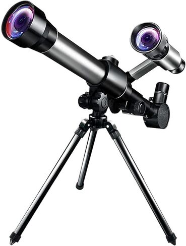 Telescope for Kids Adults Beginner 50Mm Refractor Astronomy Telescope with Finder Scope &Amp; Tripod Multi-Powered Eyepiece Monocular for Watching (Silver One Size) in Kuwait