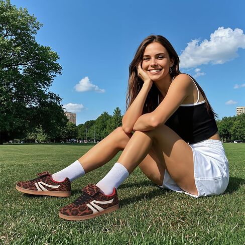 Mattiventon Women's Fashion Sneakers أحذية تنس غير رسمية مريحة أحذية رياضية رجعية Lace-Up Low Top Top Top Non Slip For 2025 Strendy in Saudi Arabia