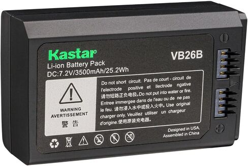 Kastar 2-pack vb26b packt pack action for Flashpoint Zoom li-on VB26 VB30 Battery ، VC-26T Charger ، Flashpoint Zoom LI-ON in Saudi Arabia