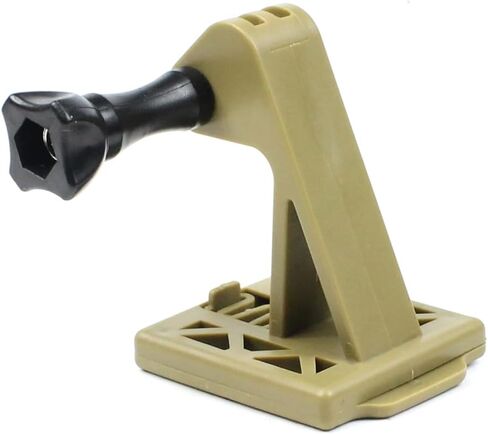 BGNing Helmet Mount Quick Connect Adapter, Compatible with Hero Sports Camera Helmet Mount Adapters (Mud Color) in Saudi Arabia