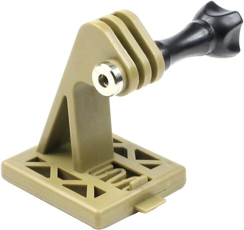 BGNing Helmet Mount Quick Connect Adapter, Compatible with Hero Sports Camera Helmet Mount Adapters (Mud Color) in Saudi Arabia