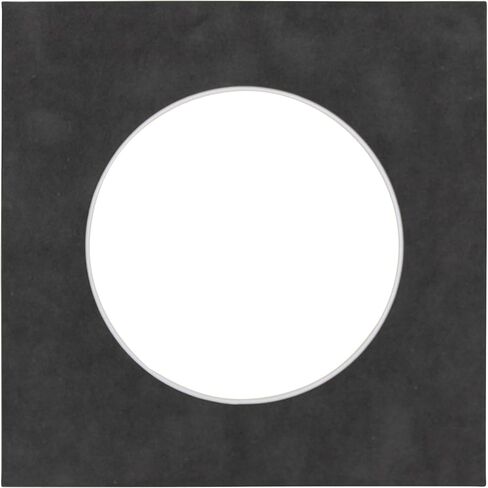22x22 Mat Bevel Cut for 18x18 Photos - Precut Forest Green Circle Shaped Photo Mat Board Opening - Acid Free Matte to Protect Your Pictures - Bevel Cut for Family Photos, Pack of 1 Matboard in Saudi Arabia