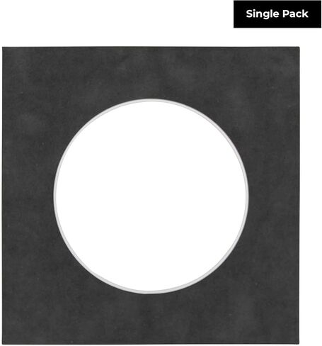 22x22 Mat Bevel Cut for 18x18 Photos - Precut Forest Green Circle Shaped Photo Mat Board Opening - Acid Free Matte to Protect Your Pictures - Bevel Cut for Family Photos, Pack of 1 Matboard in Saudi Arabia
