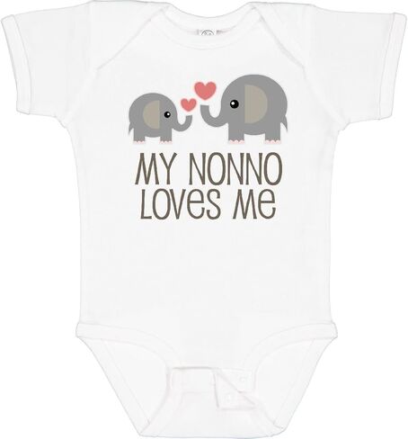inktastic my nonno يحبني حفيد bodysuit in Kuwait