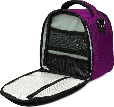 VanGoddy Laurel Plum Purple Carrying Case Bag for Nikon Z50 Z7 Z6, D DL Series, Compact, D-SLR, Mirrorless Cameras in Saudi Arabia