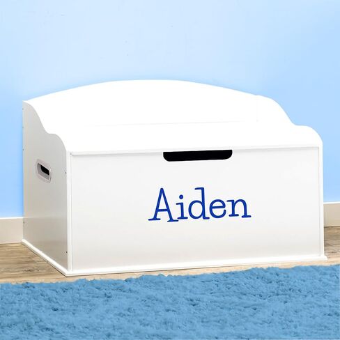 DIBSIES Personalized Creative Wonders Toy Box, Signature Series for Boys, 30 x 19.25 x 18 inches, Soft-Close Lid (Blue) in Kuwait