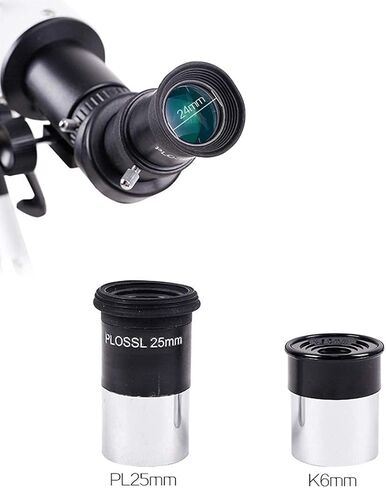 Super Binoculars Kids Telescope for Adults Astronomy Beginners 60mm Aperture 500mm Mount Astronomical Refracting Telescope 1.5X Erecting Eyepiece 3X Barlow Lens in Kuwait