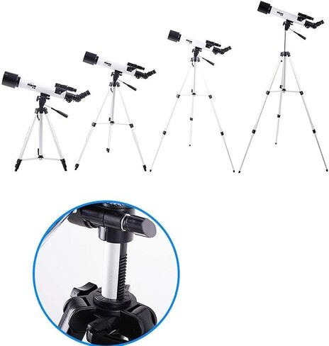 Super Binoculars Kids Telescope for Adults Astronomy Beginners 60mm Aperture 500mm Mount Astronomical Refracting Telescope 1.5X Erecting Eyepiece 3X Barlow Lens in Kuwait