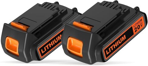 20 Volt MAX 2.0AH Battery Compatible with Black and Decker 20v Lithium Battery lbxr20 lbxr2020 LBXR2520 LB2X4020，Compatible with All Black and Decker 20V Power+ Tools LDX120C LST300 in Saudi Arabia